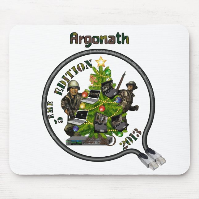 Mousepad Tapete rato LAN de Natal Argonath (Frente)