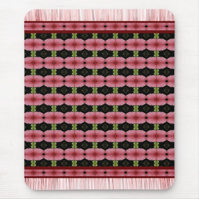 Mousepad Tapete Sweet Mini Mouse em Burgundy (Frente)