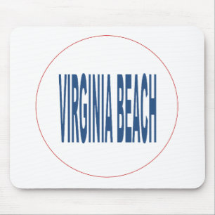 Mousepad Tapis de souris blanc VIRGINIA BEACH