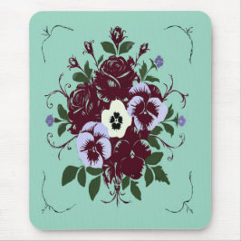 Mousepad Tapis de Souris Botanique – Bouquet de Violettes