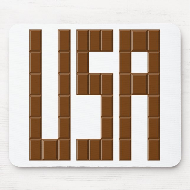 Mousepad Tapis de souris CHOCOLAT  USA (Frente)
