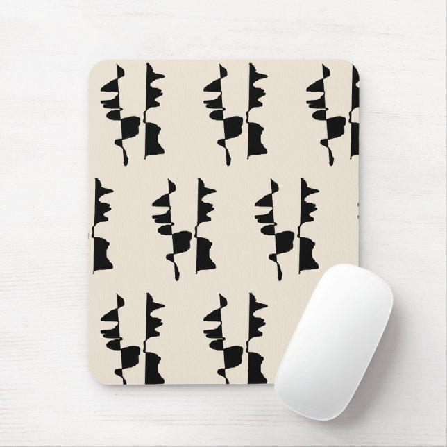 Mousepad Tapis de Souris Ergonomique "Abstrait Dual Face" (Com mouse)