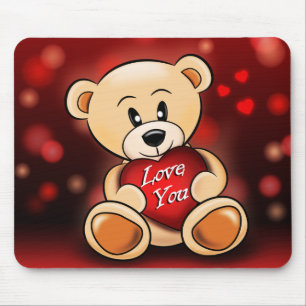 Mousepad Tapis De Souris L'ourson t'aime