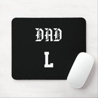 Mousepad Tapis de Souris Noir Personnalisé – Fête des Pères