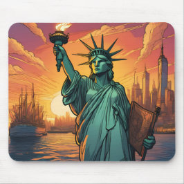 Mousepad Tapis de souris statue de la liberté