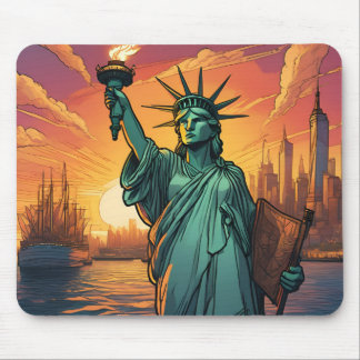 Mousepad Tapis de souris statue de la liberté