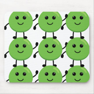 Mousepad Tapis motif petits pois souriants – Décoration fun