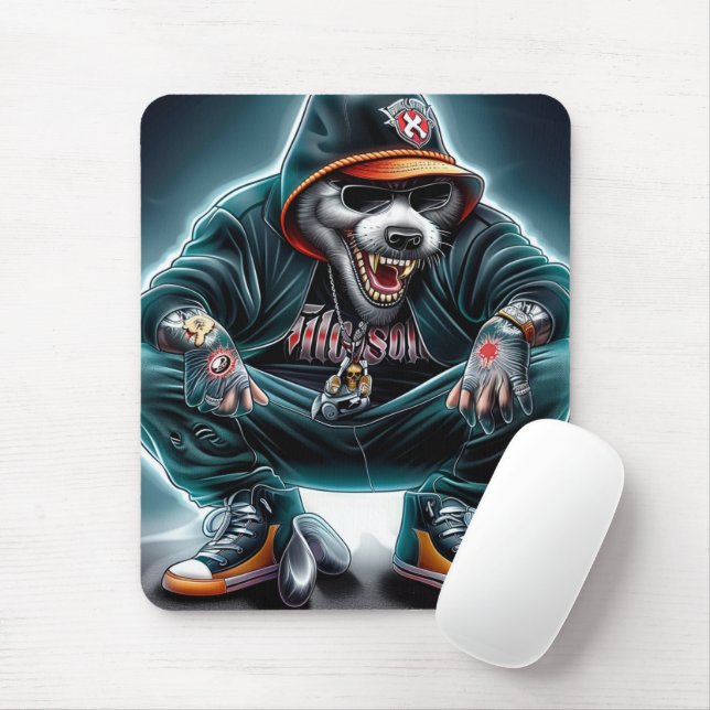Mousepad Tapis Sourie Rap Série 1 -2 (Com mouse)