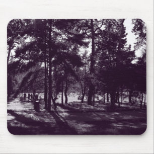 Mousepad Tarde no parque (BW tonificado roxo)