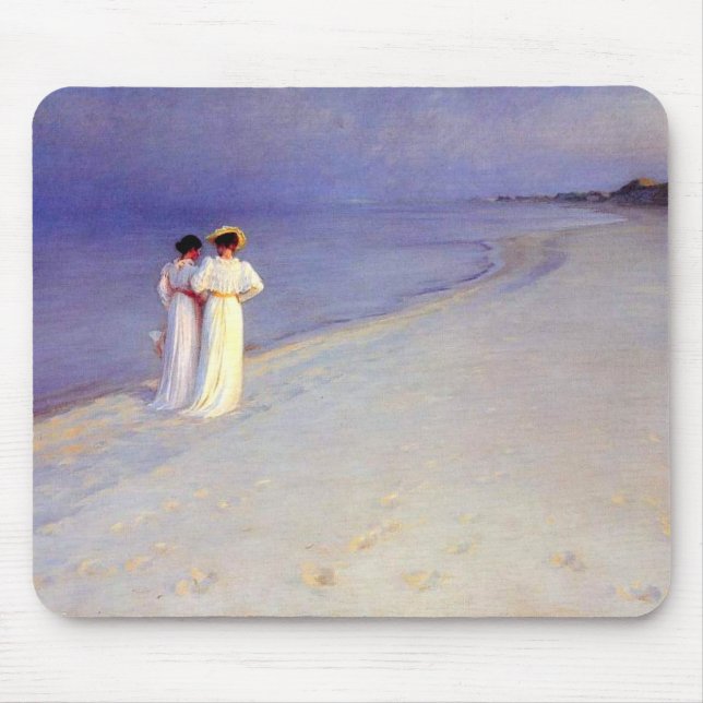 Mousepad Tarde verão de Kroyer do "na praia de Skagen " (Frente)