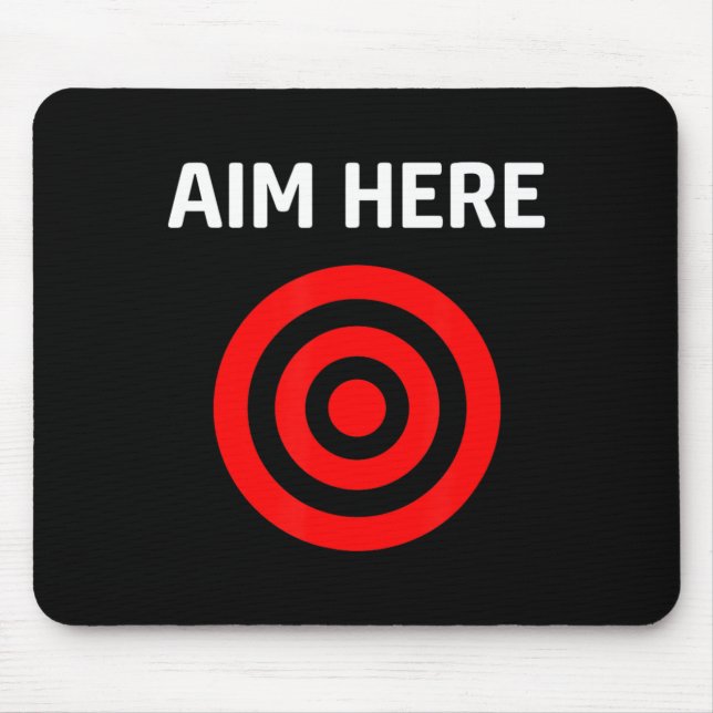 Mousepad Target Aim Here (Frente)
