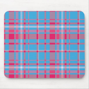 Mousepad Tartan azul e vermelho