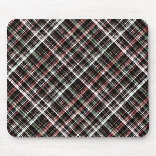Mousepad Tartan de Natal texturizado. (Frente)