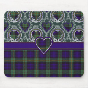 Mousepad Tartan do Scottish da xadrez do clã de Gordon