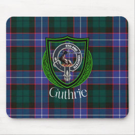 Mousepad Tartan e Brasão do Clã Escocês Guthrie