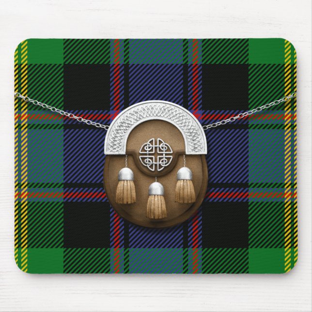 Mousepad Tartan e Sporran de Watson do clã (Frente)