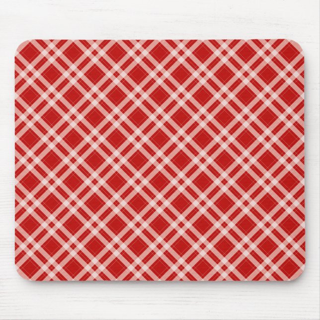 Mousepad Tartan em vermelho (Frente)