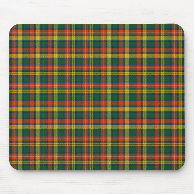 Mousepad Tartan escocês de Buchanan do clã (Frente)