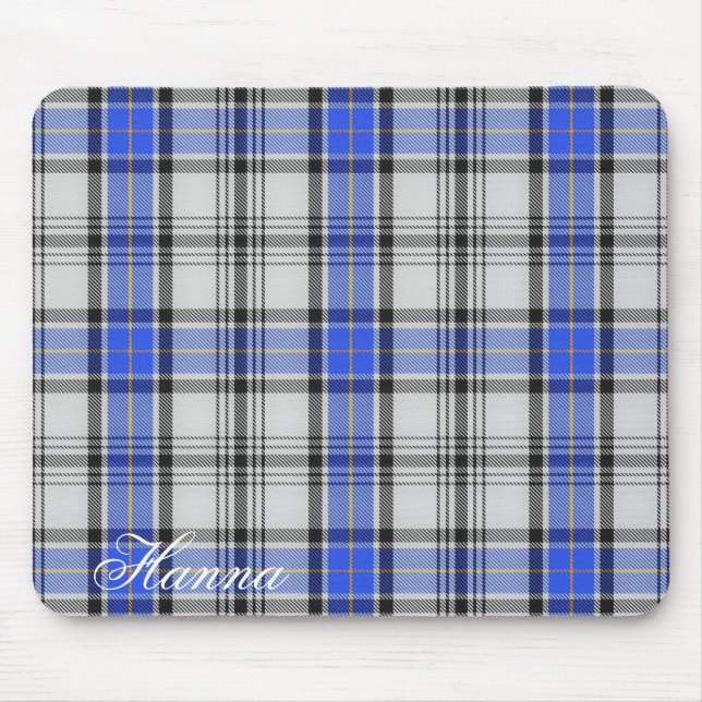 Mousepad Tartan escocês majestoso de Hannay do clã (Frente)