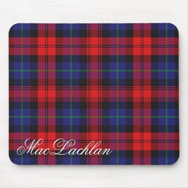 Mousepad Tartan escocês majestoso de MacLachlan do clã (Frente)