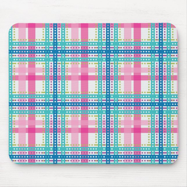 Mousepad Tartan, padrão de xadrez (Frente)