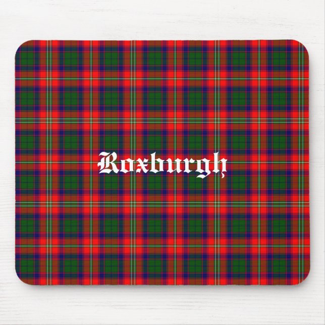 Mousepad Tartan Personalizado do Distrito Roxburgh da Escóc (Frente)