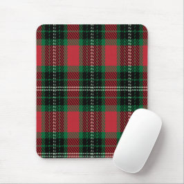 Mousepad Tartan Verde e Vermelho