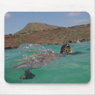 Mousepad Tartaruga de mar verde de Havaí
