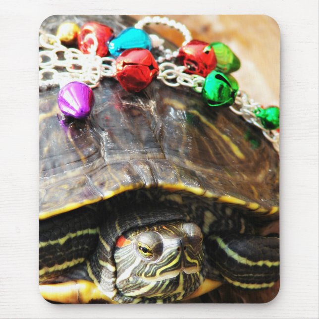 Mousepad Tartaruga de Natal (Frente)