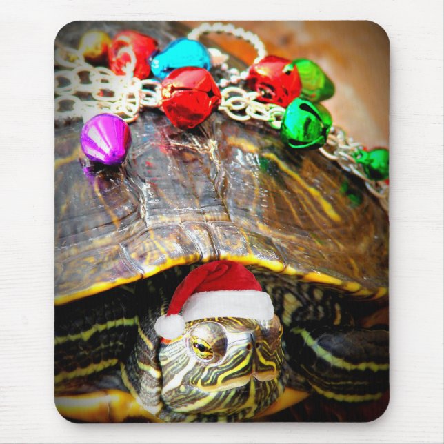 Mousepad Tartaruga de Natal (Frente)