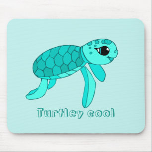 Mousepad Tartaruga-do-mar-bebê legal
