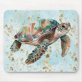 Mousepad Tartaruga do Mar de Sonho Dourada