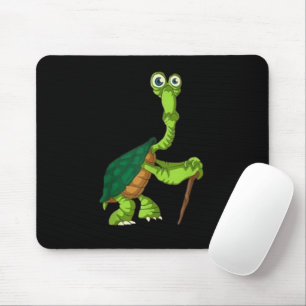 Mousepad Tartaruga Jabuti Aposentado Engraçado Tartaruga em