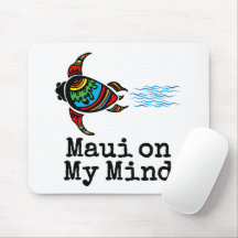 Tartaruga Marinha Nadando Maui na Minha Mente