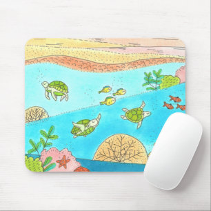 Mousepad Tartaruga marinha Rainbow Beach Adventure Lugar fe