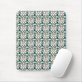 Mousepad Tartaruga Marinha Tropical Padrão Floral | Oceano