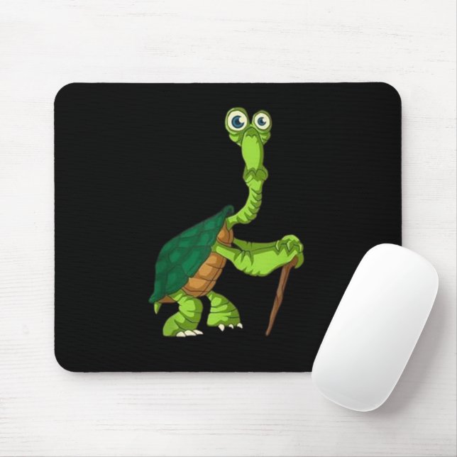 Mousepad Tartaruga Tortoise Aposentada Tartaruga Permanente (Com mouse)