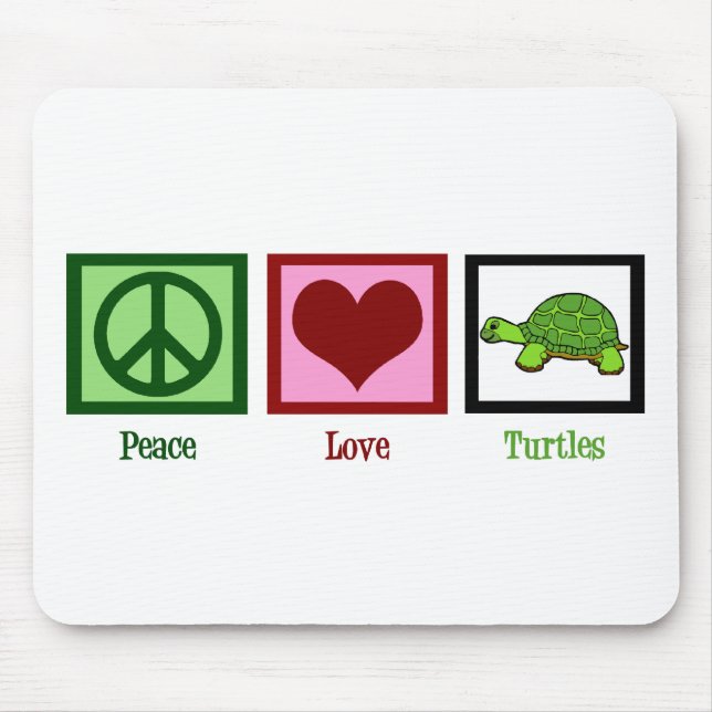 Mousepad Tartarugas do Amor pela Paz (Frente)