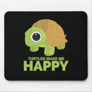 Mousepad Tartarugas Me Fazem Feliz