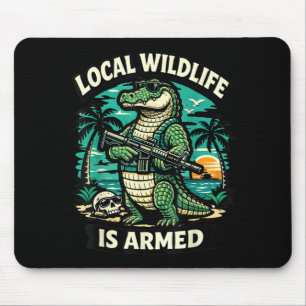 Mousepad Tático Tropical Jacaré da Flórida Vida Selvagem Lo