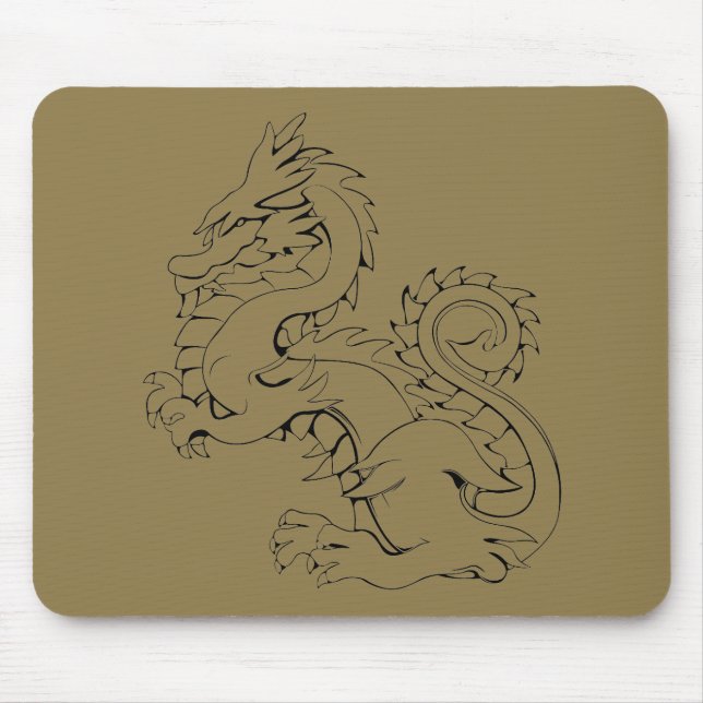 Mousepad Tatsu, Dragão Asiático, São Criaturas Míticas Fant (Frente)
