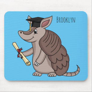 Mousepad Tatu bonito com desenho de boné de formatura