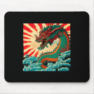 Mousepad Tatuagem de Dragões Japoneses Dragões Chineses