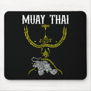 Mousepad Tatuagem de Tigre Sak Yant Muay Thai Kickboxing As