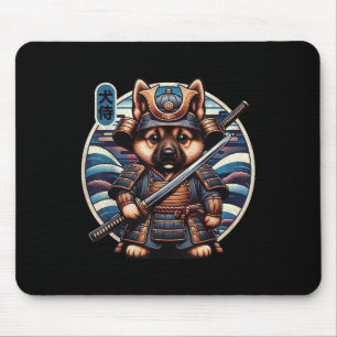 Mousepad Tatuagem do cão Samurai japonês, German shepherd K
