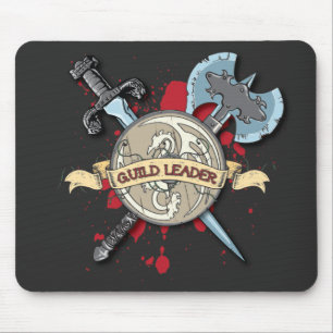 Mousepad Tatuagem do LÍDER da GUILDA - espada, machado, e