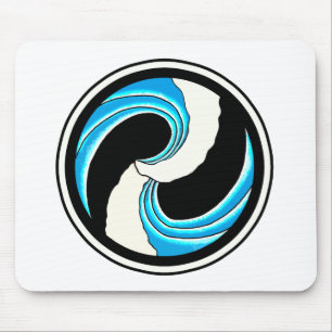 Mousepad Tatuagem dobro da onda