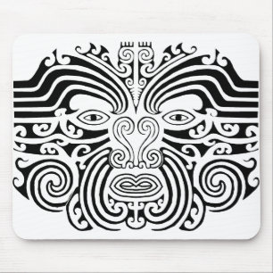 Mousepad Tatuagem maori - preto e branco