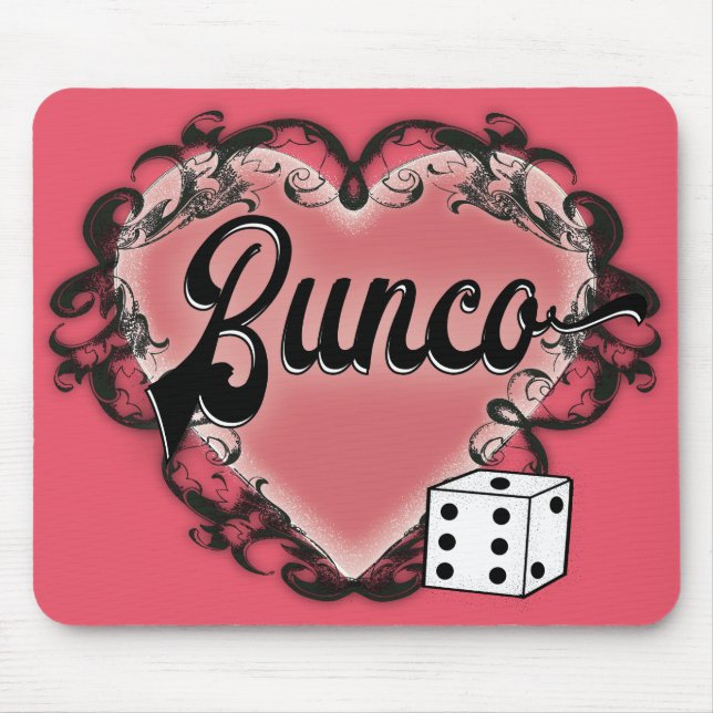 Mousepad tatuagem no coração do bunco (Frente)