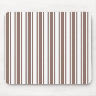 Mousepad Taupe - listras de doces brancas e castanhas